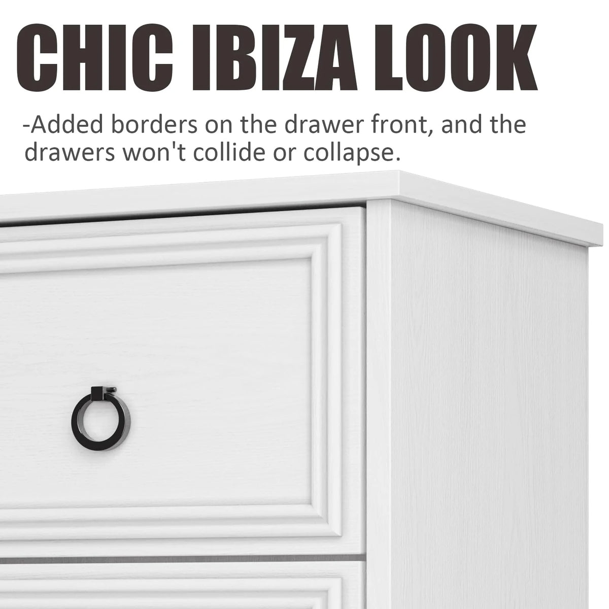 Gray 7 Drawer Wood Dresser V738
