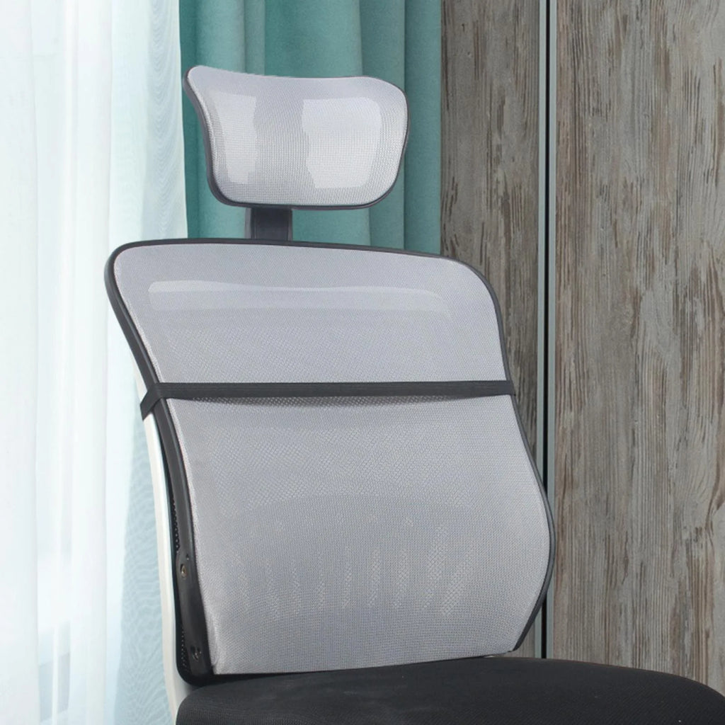 Office Chair Mesh Back Support with Headrest E301