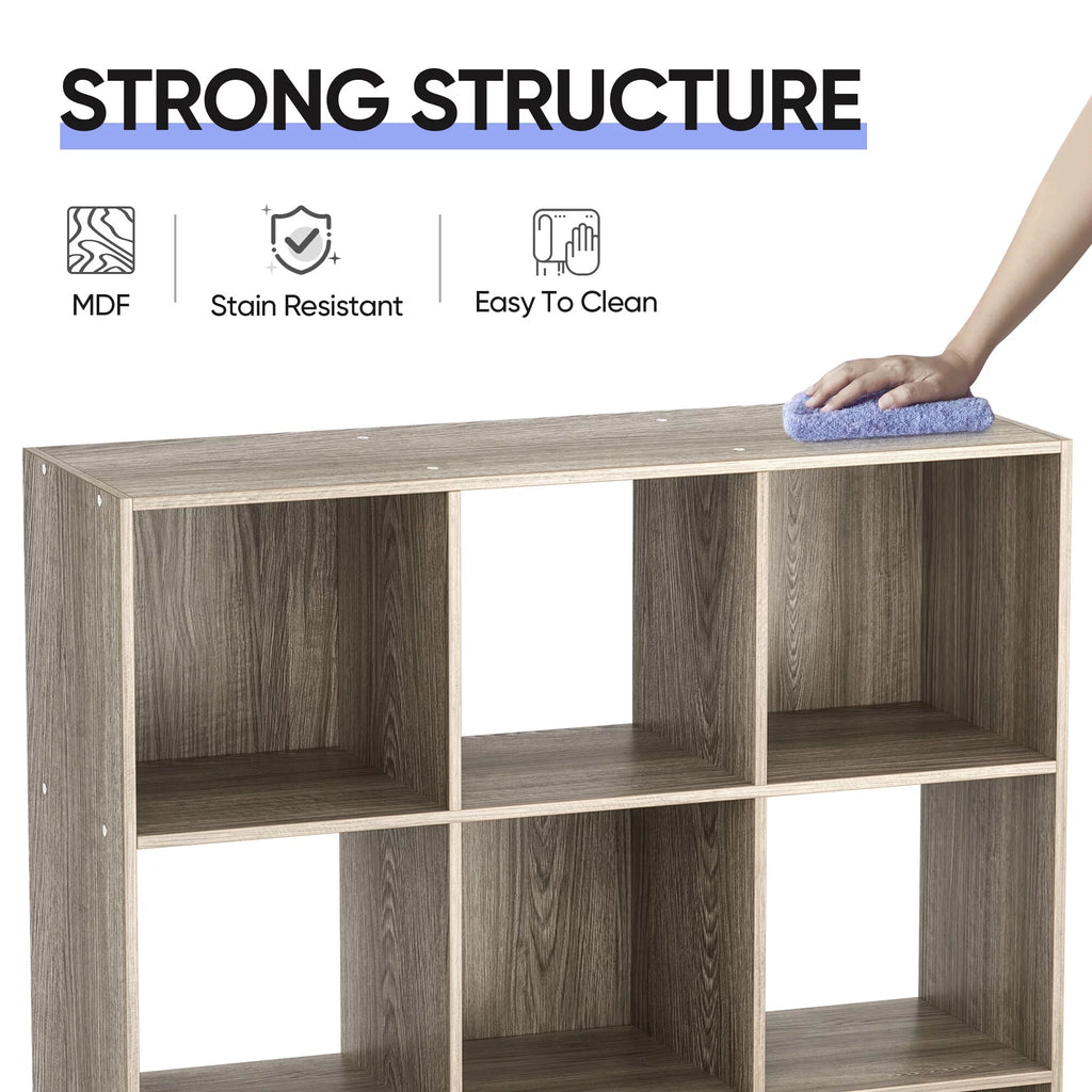 9 Cube Wooden Organizer Bookcase Cabinet Storage (Black) B898