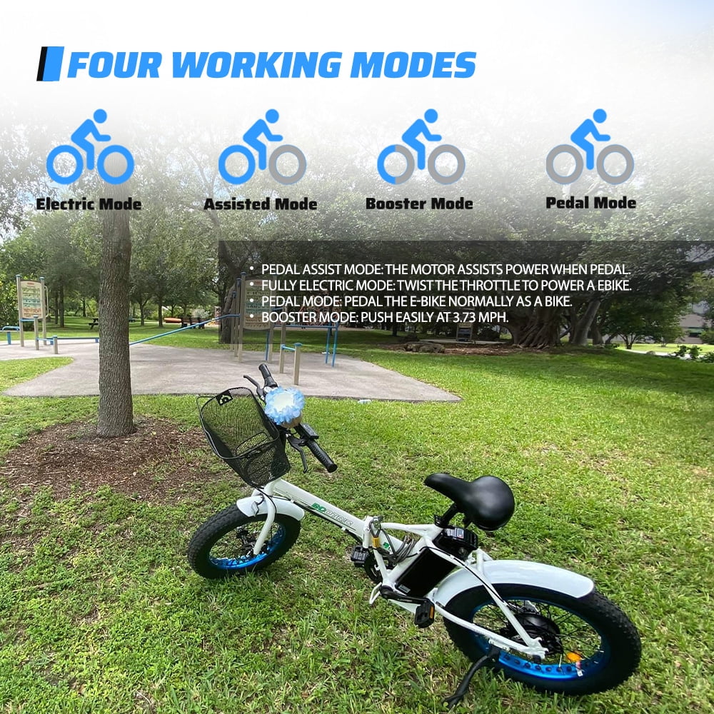 20 Fat Tire Folding Electric Bike 500W 36V S161