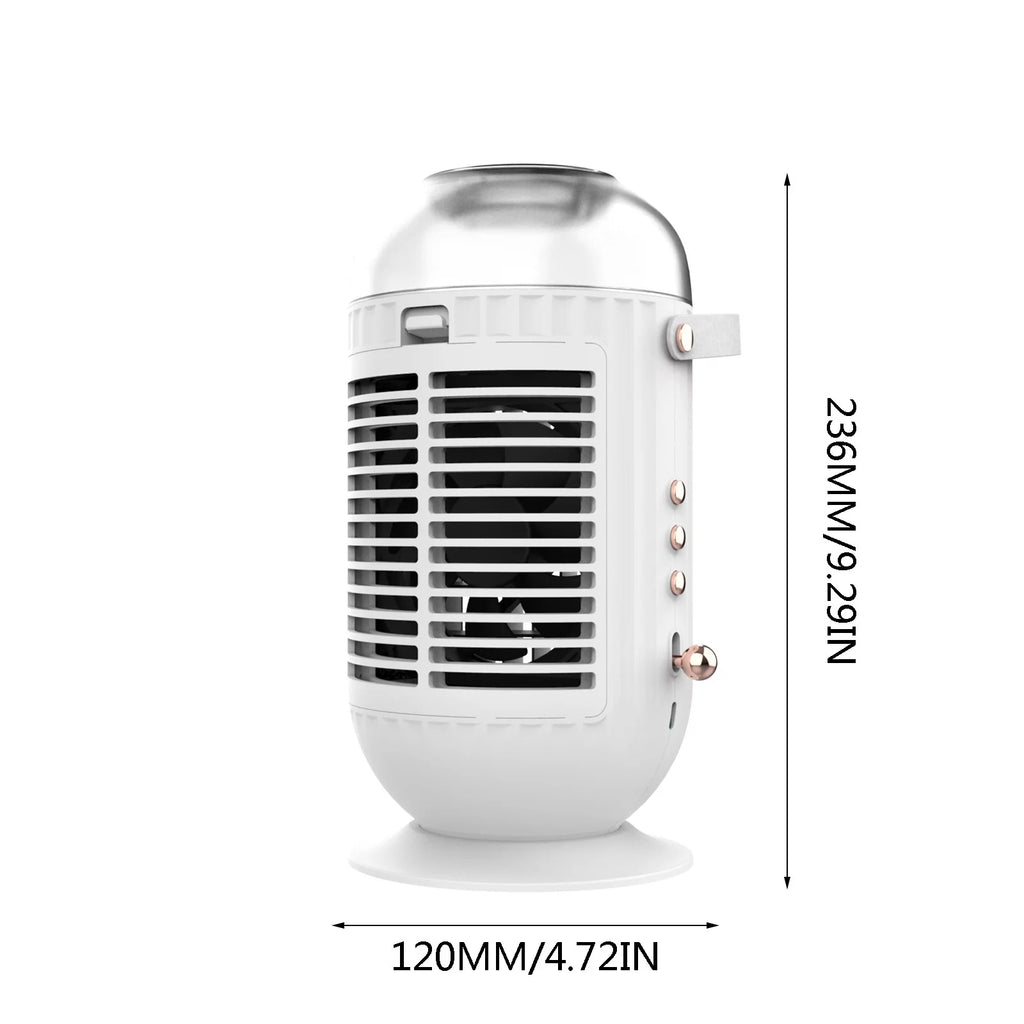 Portable USB Desktop Air Conditioner Fan White E32417