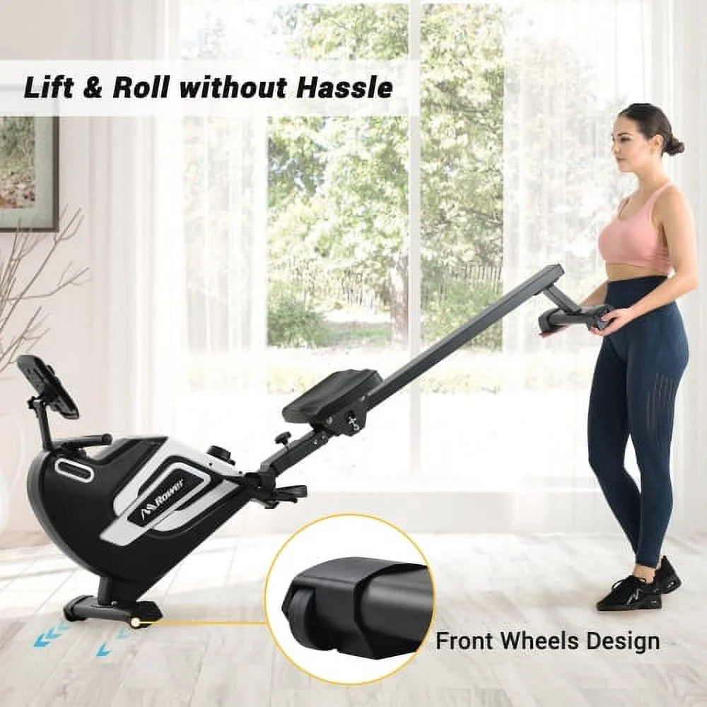 Magnetic Folding Rowing Machine with 14 Level Resistance and LCD Monitor B697164