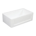 33 In. Apron Front Farmhouse Single Bowl Kitchen Sink, Matte White K10045