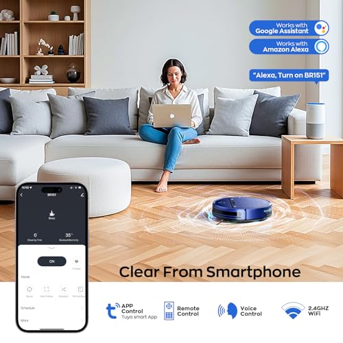2-in-1 Robot Vacuum and Mop Combo, 2300Pa Suction L7648