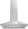 24 in. Ducted Wall Mount Range Hood in Stainless Steel with LED Lighting and Permanent Filters N816102