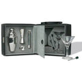 Black and Blue Martini Bar Set with Case T969203