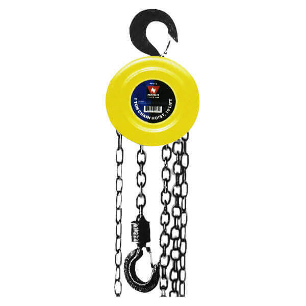 1 Ton Capacity Manual Hand Chain Hoist with 2 Hooks N908928