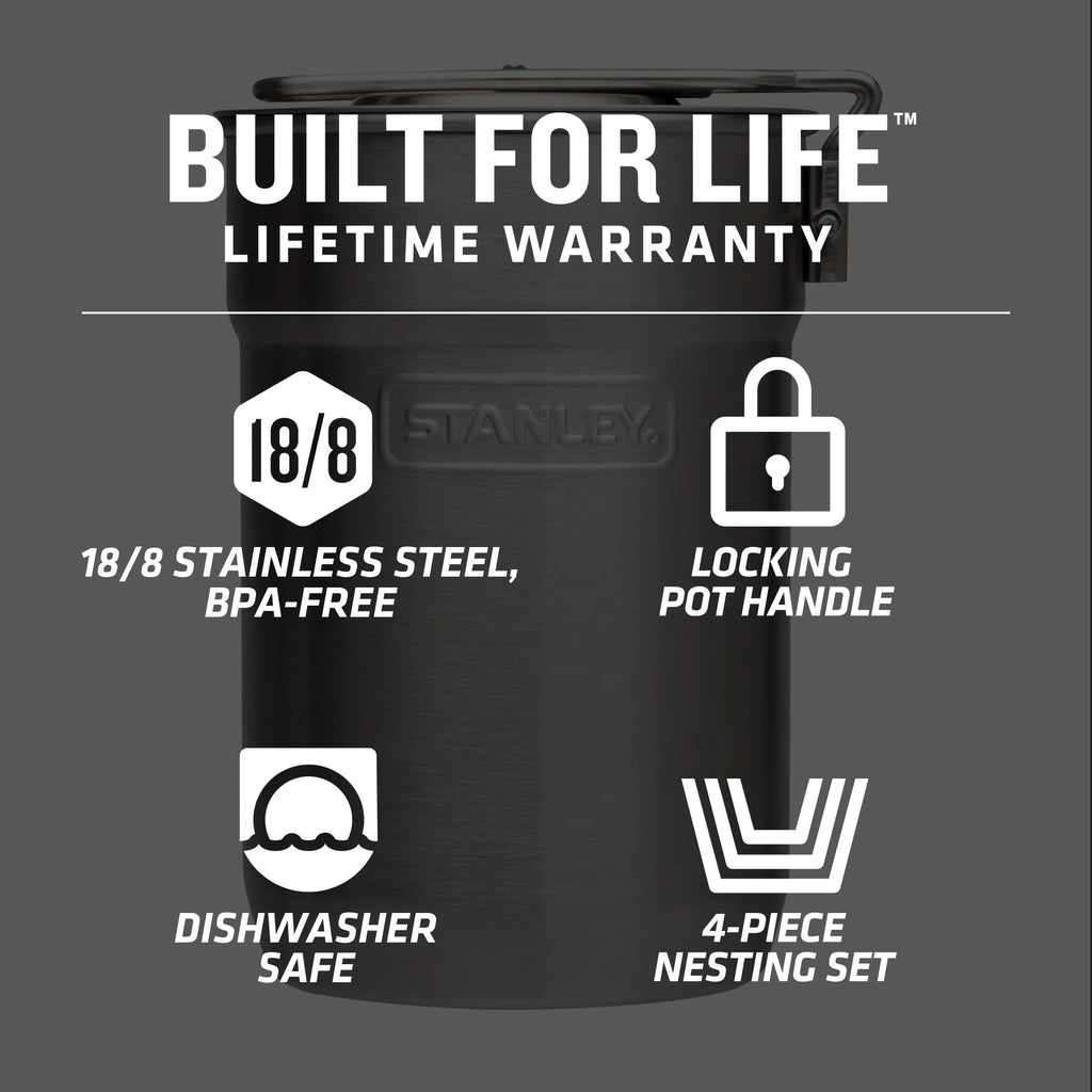 Stainless Steel Camping Cookware Set D756