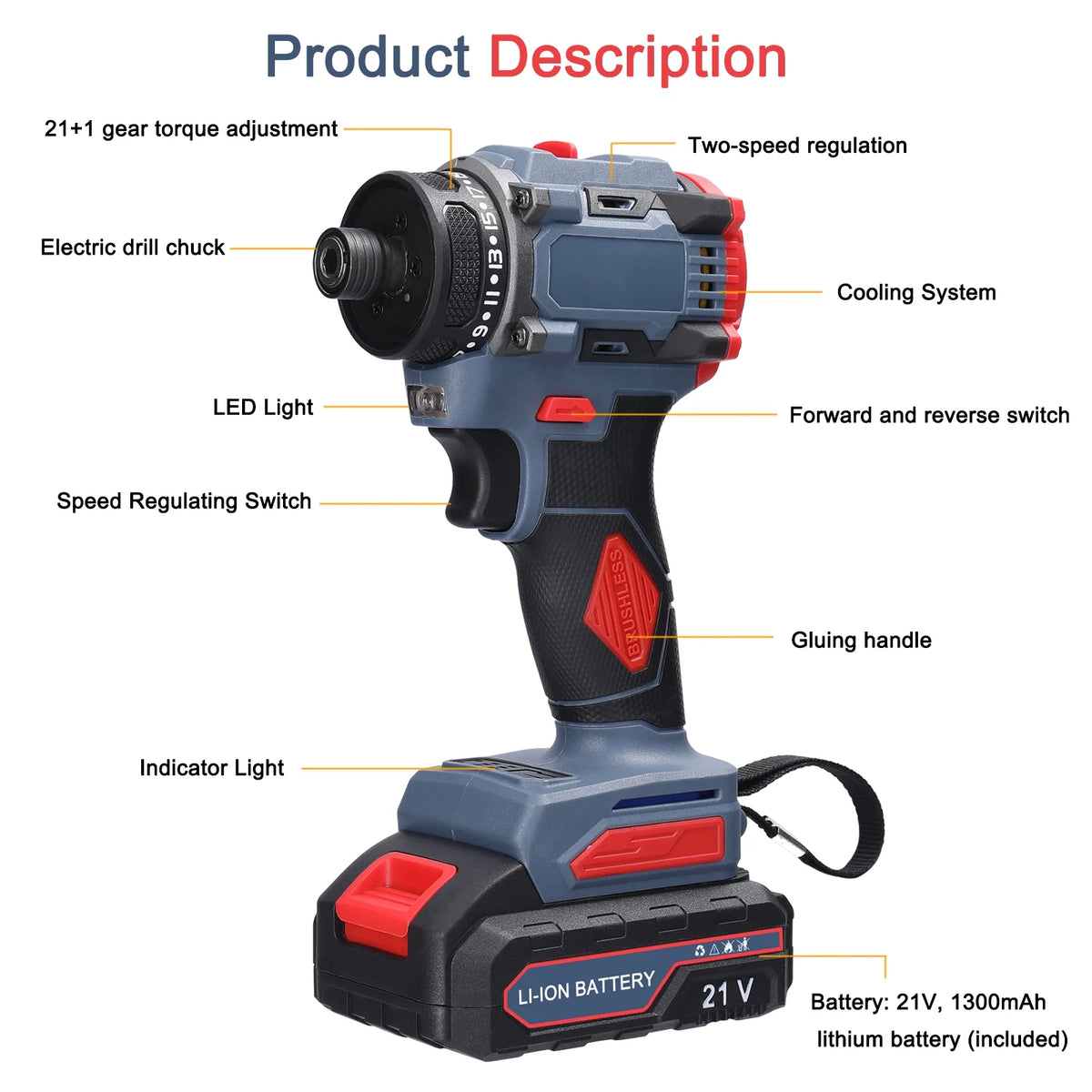 21V Electric Screwdriver I416