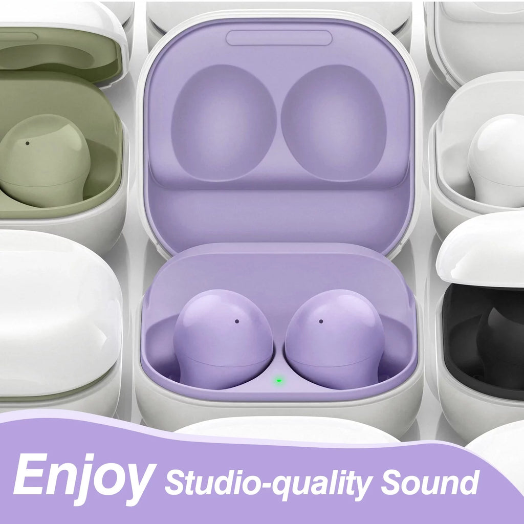 Purple Truly Wireless Bluetooth Headphones with Noise Isolation G268