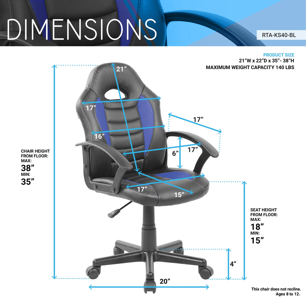 Adjustable Swivel Leather Gaming Chair P2343
