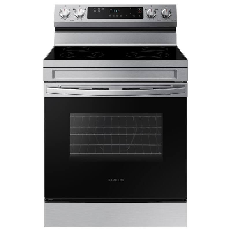 6.3 cu. ft. Smart Freestanding Electric Range with Steam Clean in Stainless Steel C68301