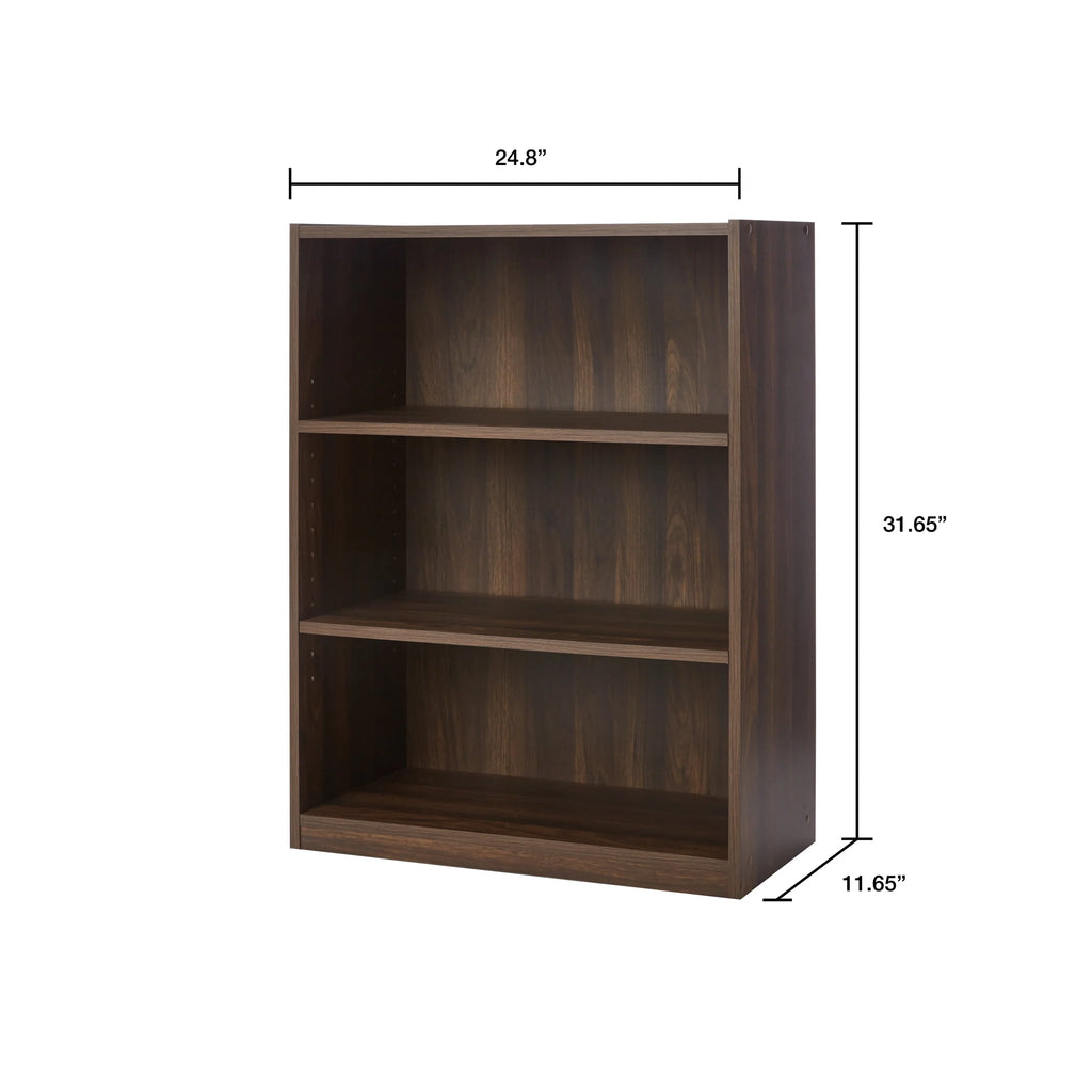 3-Shelf Bookcase with Adjustable Shelves N84637