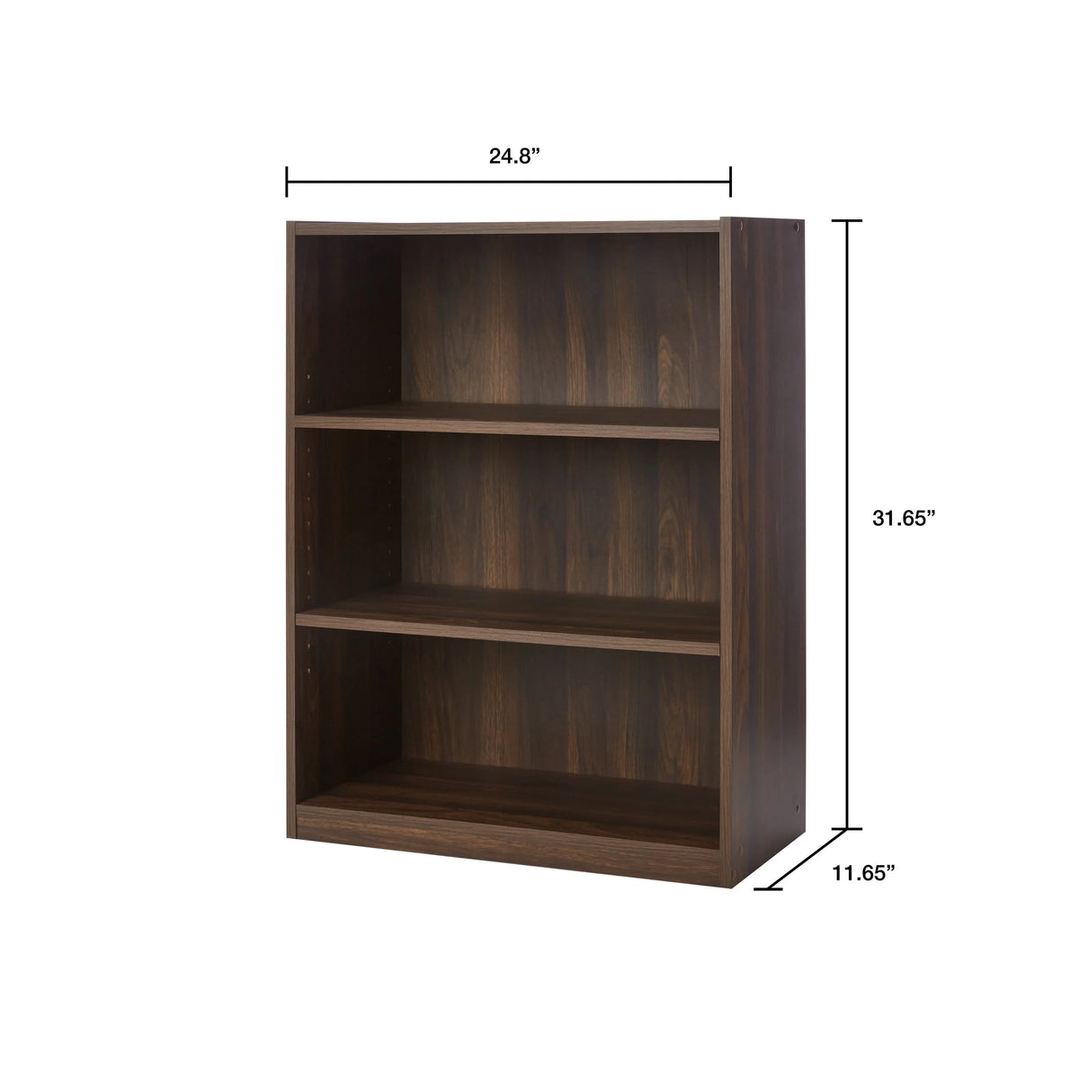 3-Shelf Bookcase with Adjustable Shelves N84637