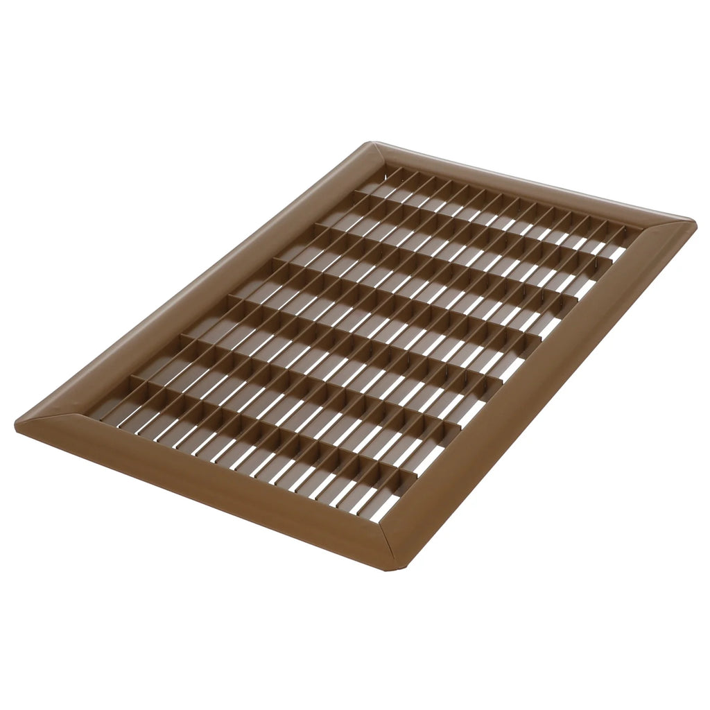 6in x 20in Brown Heavy Gauge Steel Floor Grille S74085