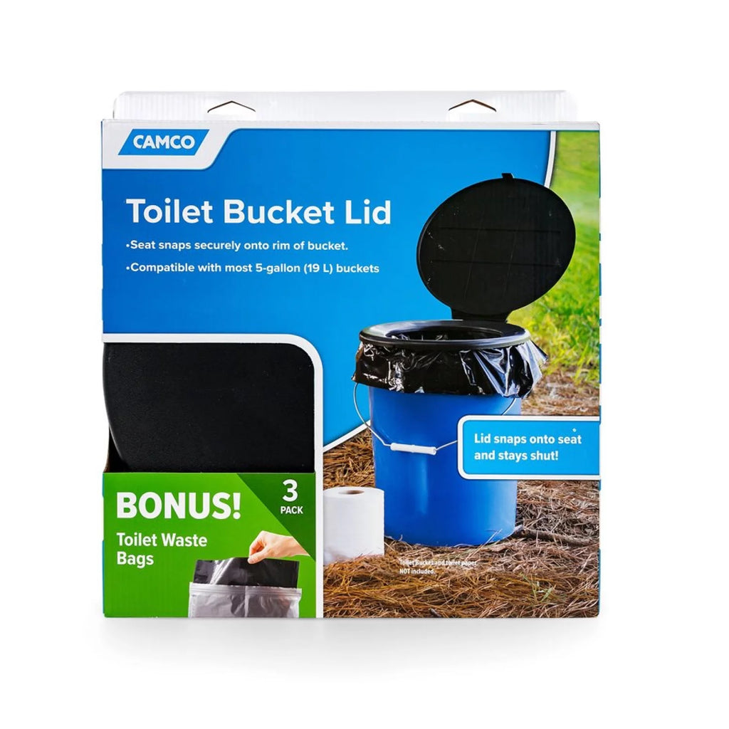 Black Bucket Toilet Seat with Lid P713
