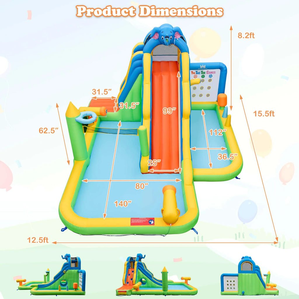 Inflatable Water Slide Splash Pool N9758