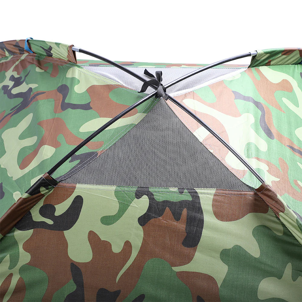 3-4 Person Camouflage Camping Tent with Carrying Bag M4685