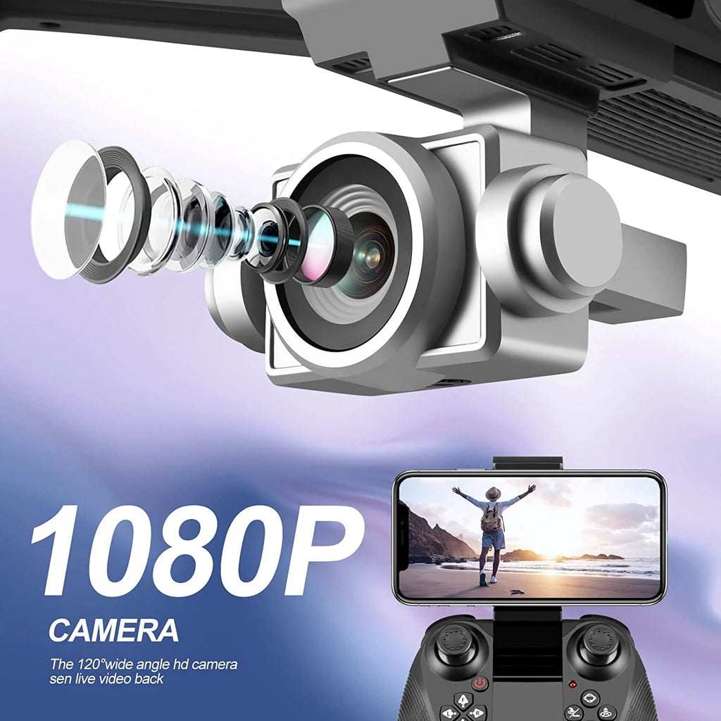 1080P HD Camera Wifi Drone with 2 Batteries Z3758