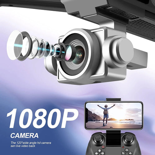 1080P HD Camera Wifi Drone with 2 Batteries Z3758