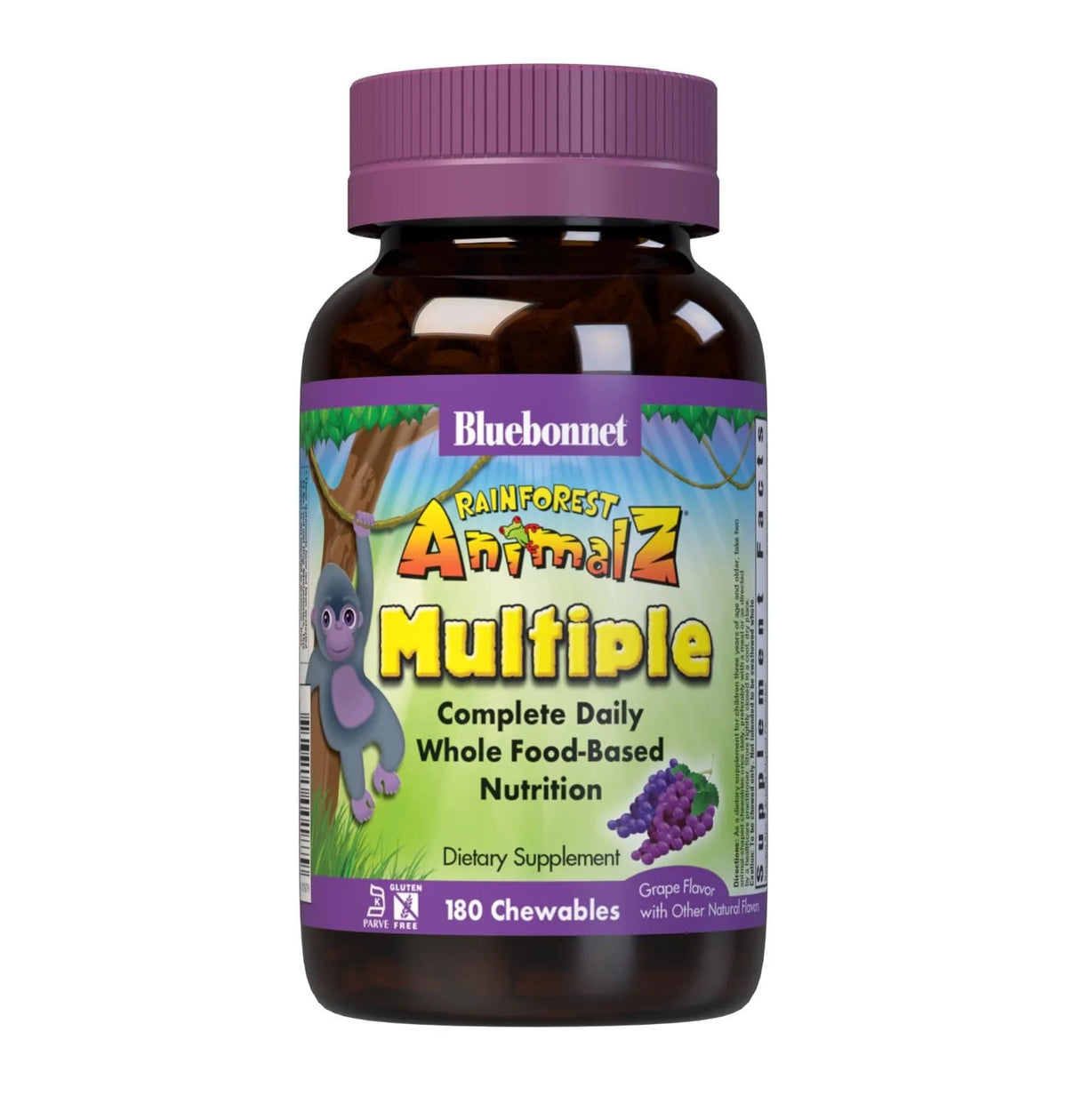 Chewable Kids Multivitamin & Mineral 180 Tablets Grape Flavor F502