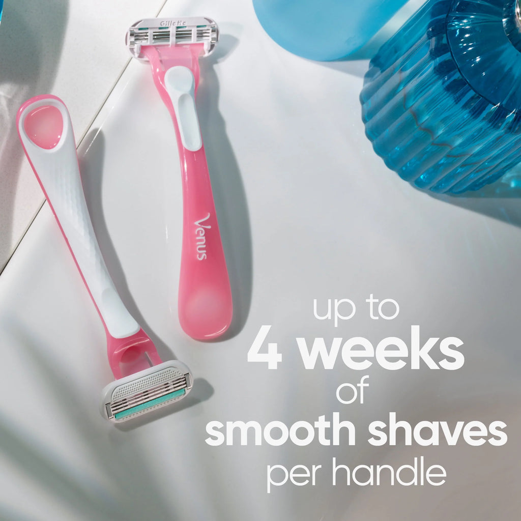 Women's Disposable Razor, 3 Count, Pink U340