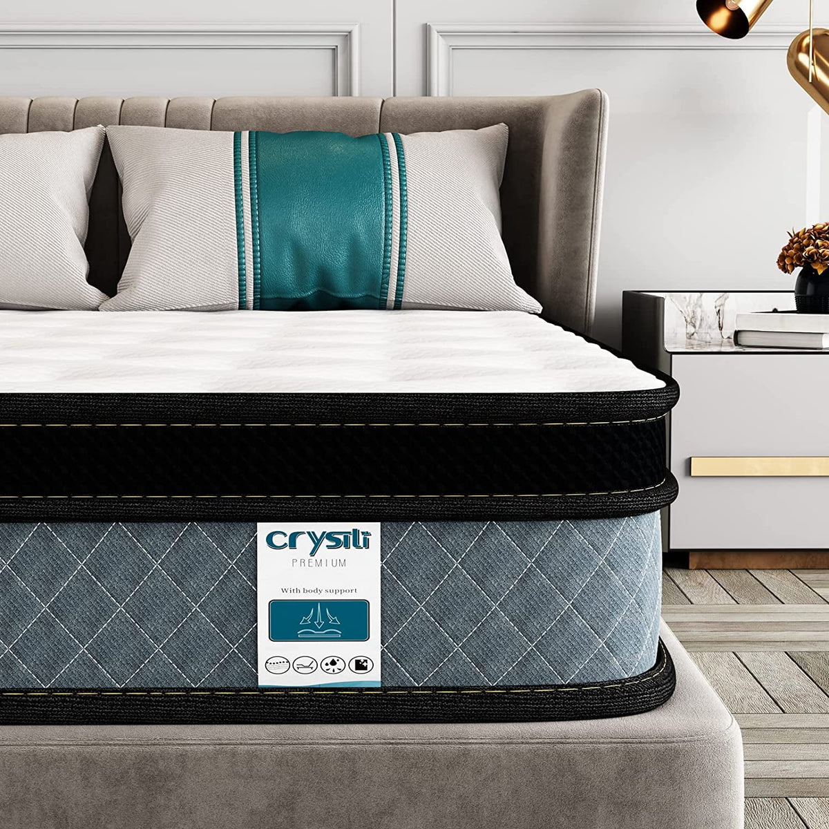 King Size Memory Foam Innerspring Hybrid Mattress A566
