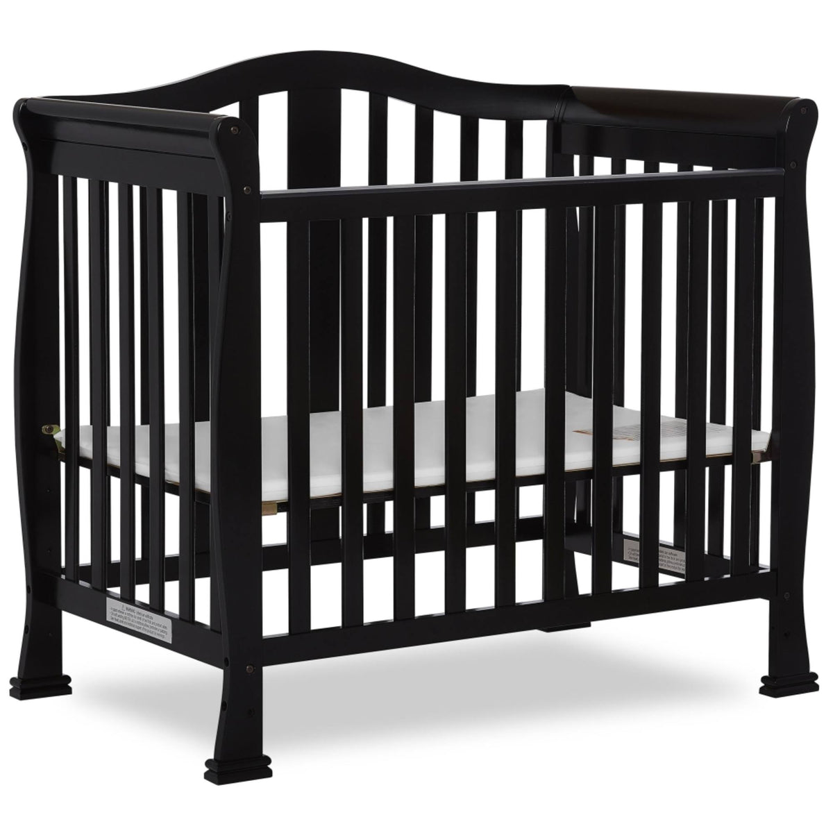 Black Convertible Mini Crib E958