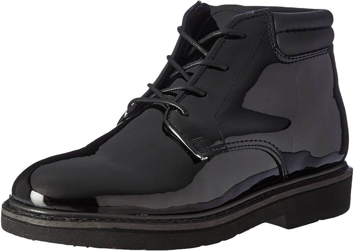 Black Leather Chukka Boots D95536