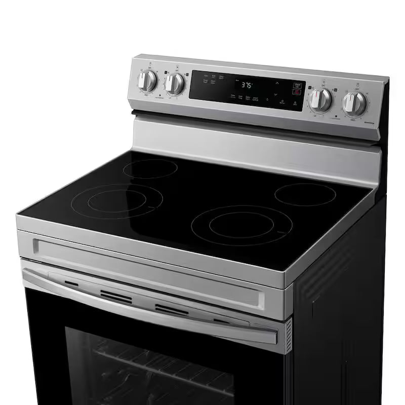 6.3 cu. ft. Smart Freestanding Electric Range with Steam Clean in Stainless Steel C68301