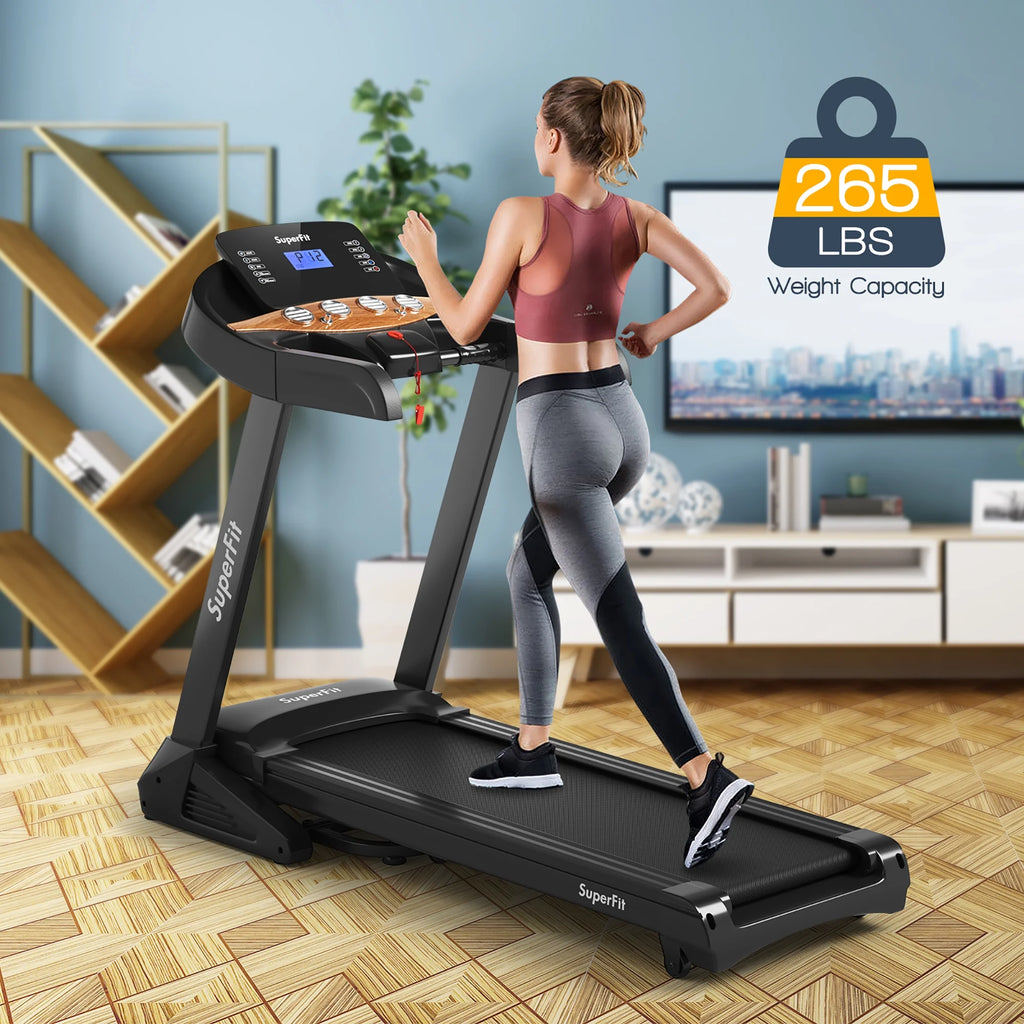 3.75HP Electric Folding Treadmill with Auto Incline D13423