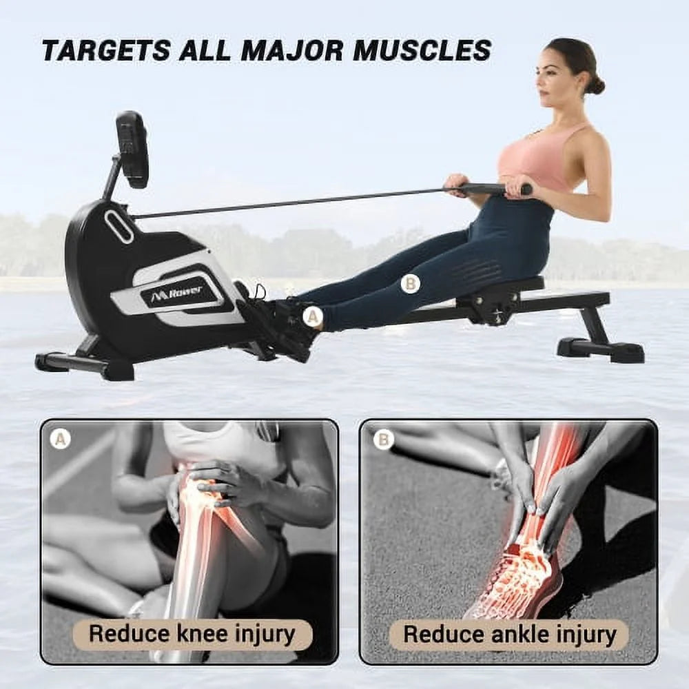 Magnetic Folding Rowing Machine with 14 Level Resistance and LCD Monitor B697164