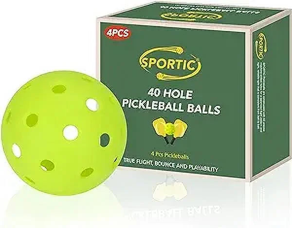 30PC Pickleballs 40 Holes Outdoor Indoor Green S62009