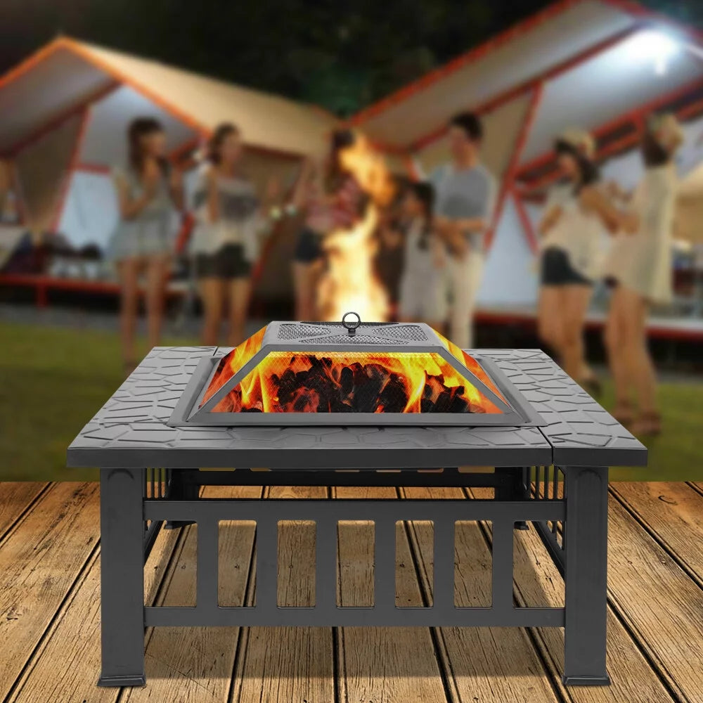 32 Wood Burning Square Fire Pit I25655