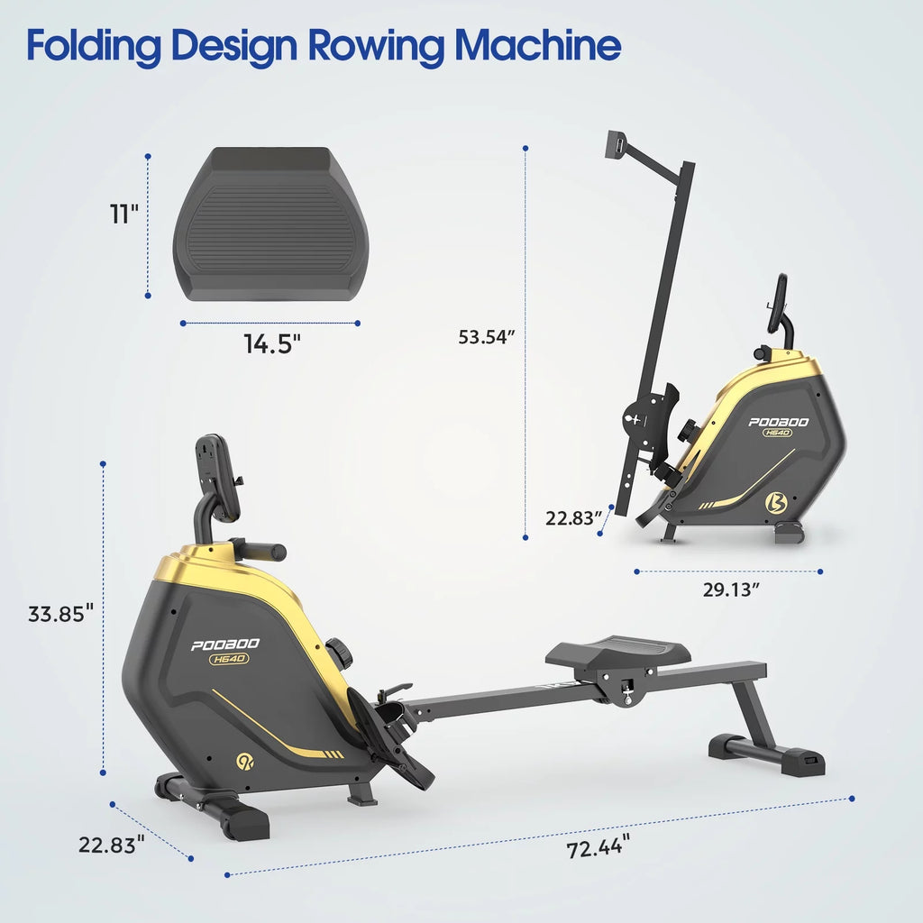 Rowing Machine with Digital Monitor and Electromagnetic Resistance K503346