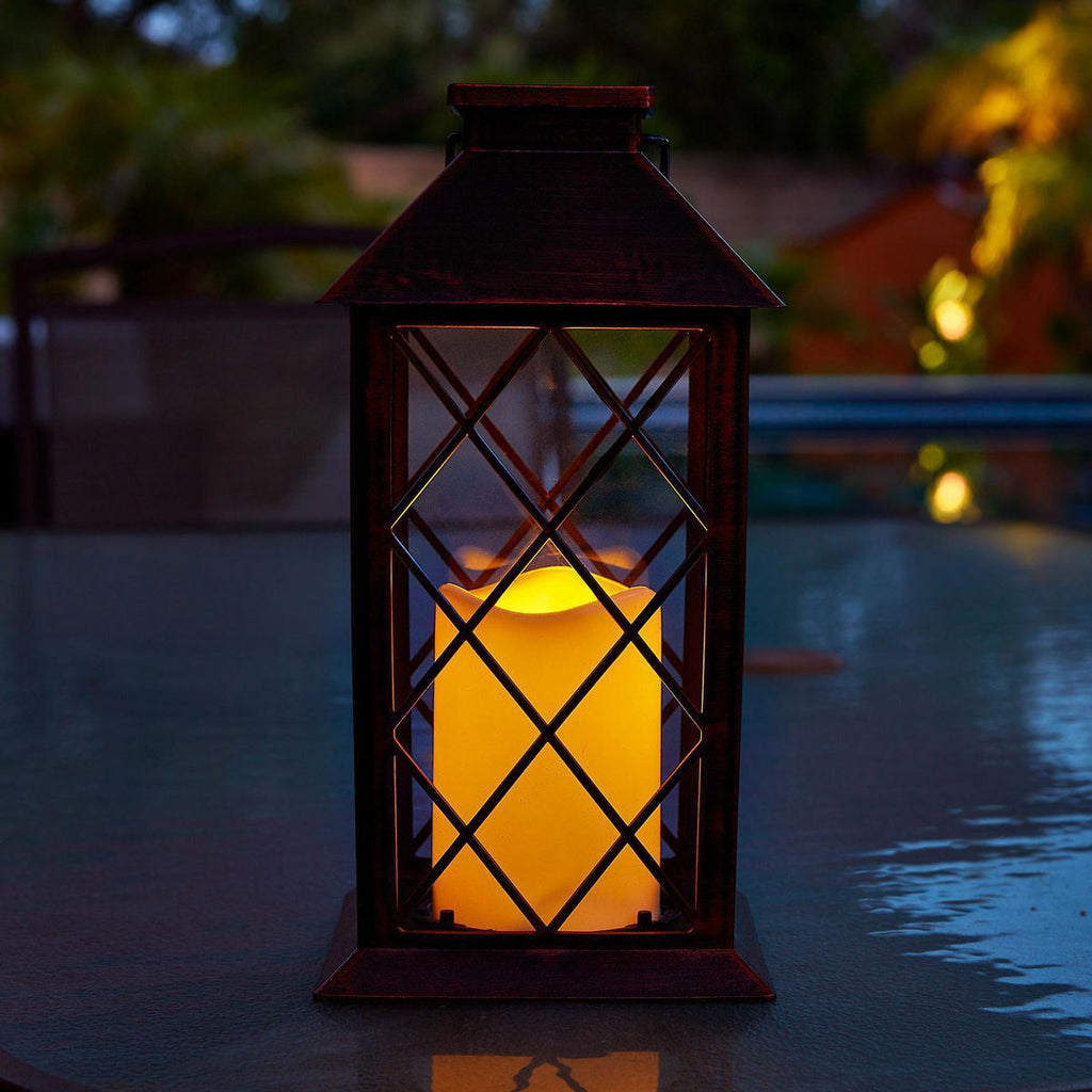 11 in. Solar LED Lantern H678336
